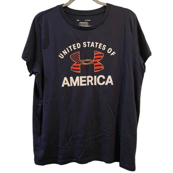 Under Armour Other - Men's XL Under Armour T-shirt Navy United States of America Graphic Classic Tee